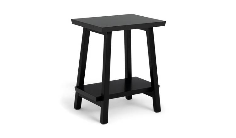 Black stool store side table