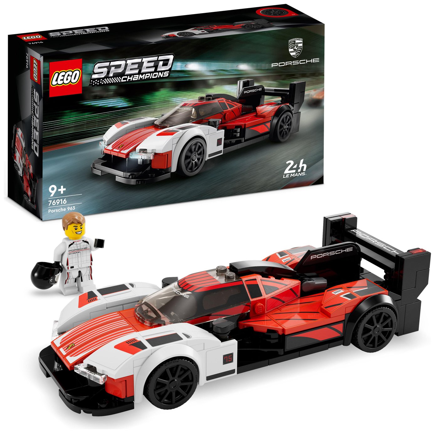 LEGO Speed Champions Porsche 963 Model Race Car Toy 76916