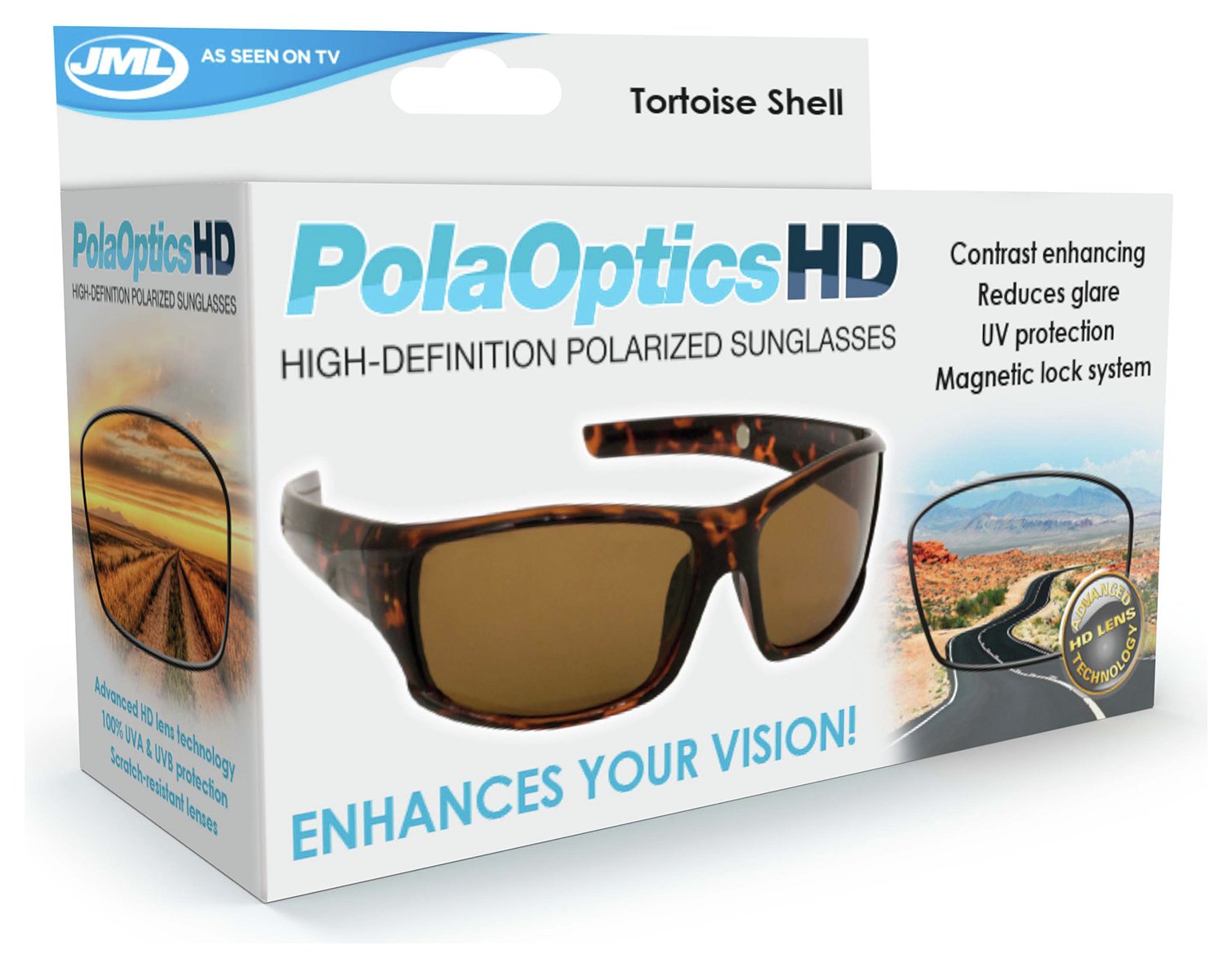 JML HD PolaOptics Tortoise Polarised Sunglass