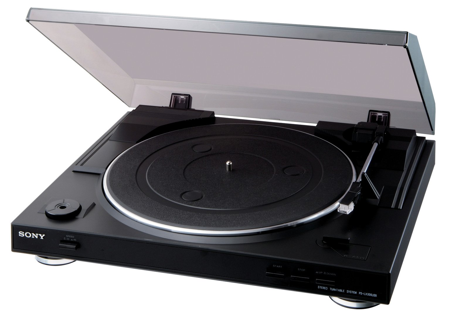 Sony PS-LX300USB 2 Speed USB Record Player- Black