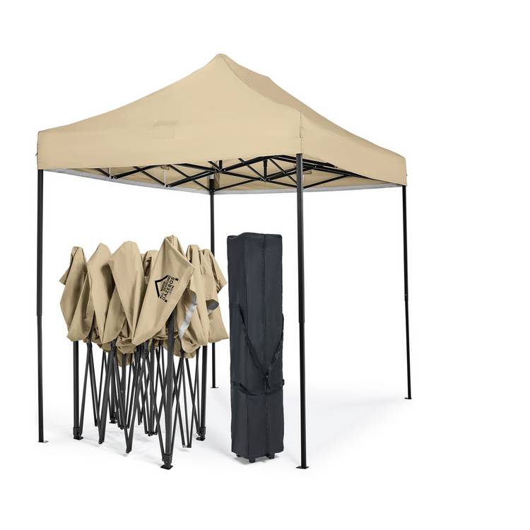 All Seasons 3m x 2m Pop Up Garden Gazebo - Beige 0
