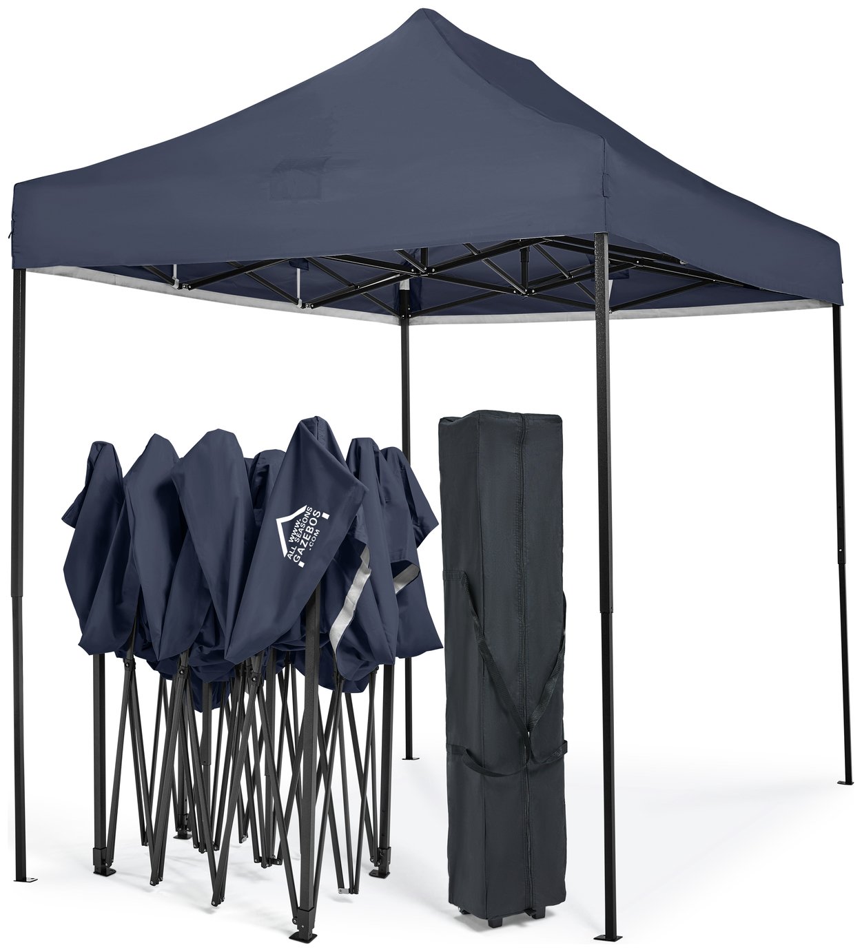 All Seasons 3m x 2m Garden Pop Up Gazebo - Navy Blue