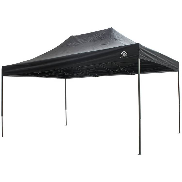 All Seasons 3m x 4.5m Pop Up Garden Gazebo - Black 0