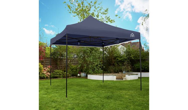 All Seasons 3m x 3m Pop Up Garden Gazebo - Navy Blue