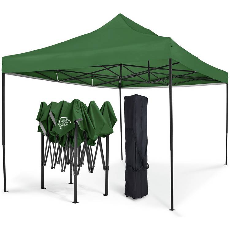 All Seasons 3m x 4.5m Pop Up Garden Gazebo - Green 0