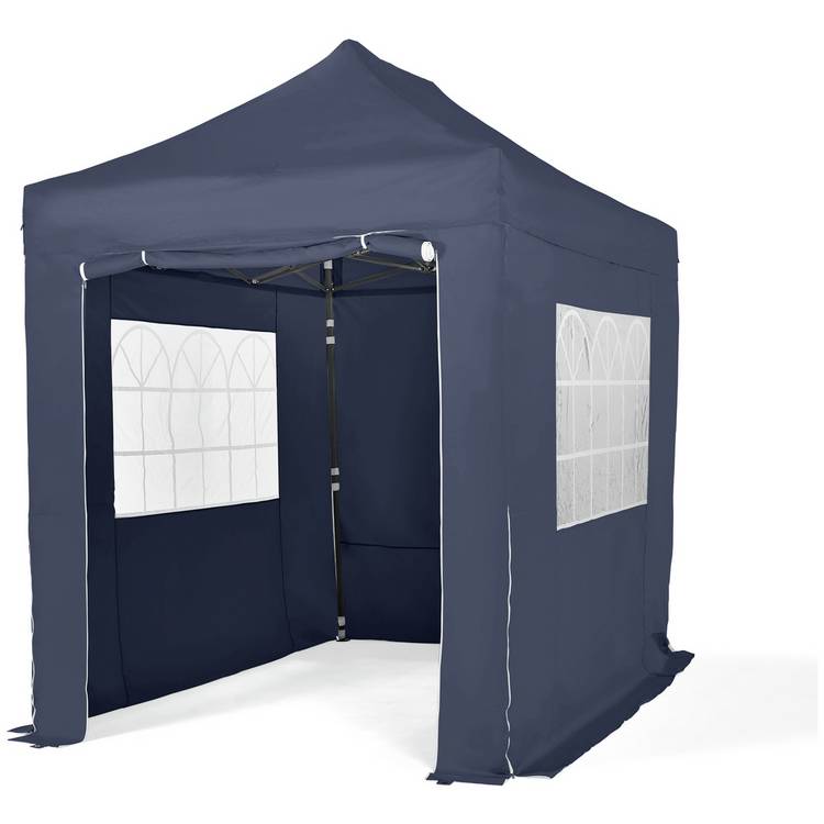 All Seasons 3m x 2m Pop Up Garden Gazebo & Side Panels -Navy 0