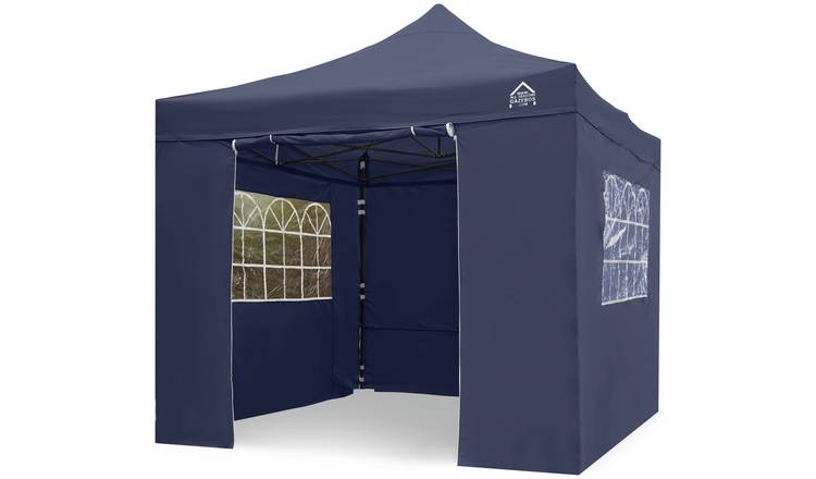 Buy All Seasons 3m x 3m Pop Up Garden Gazebo Side Panels Navy Gazebos and awnings Argos