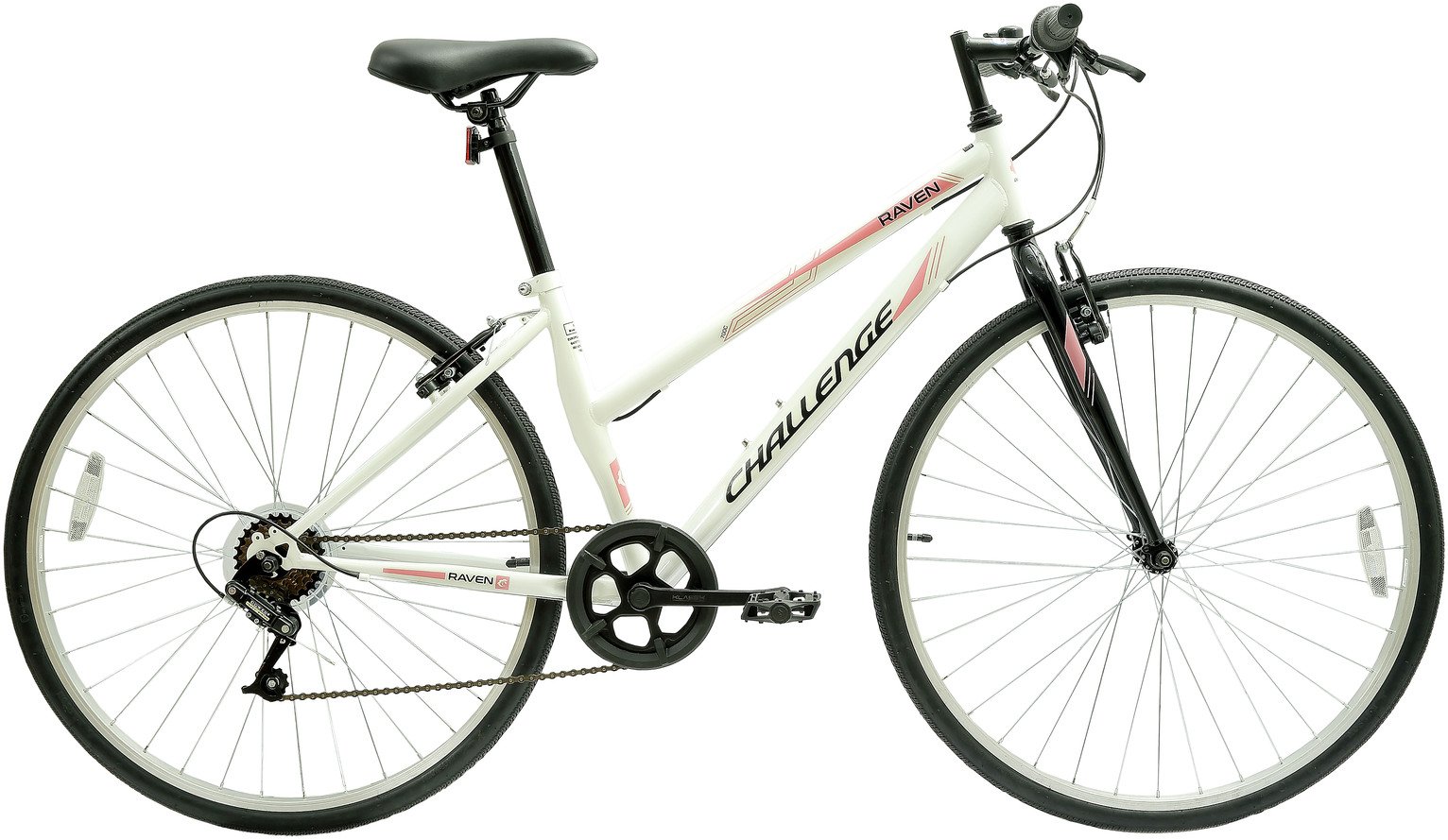 Challenge 28 inch Wheel Size Womens Hybrid Bike - White