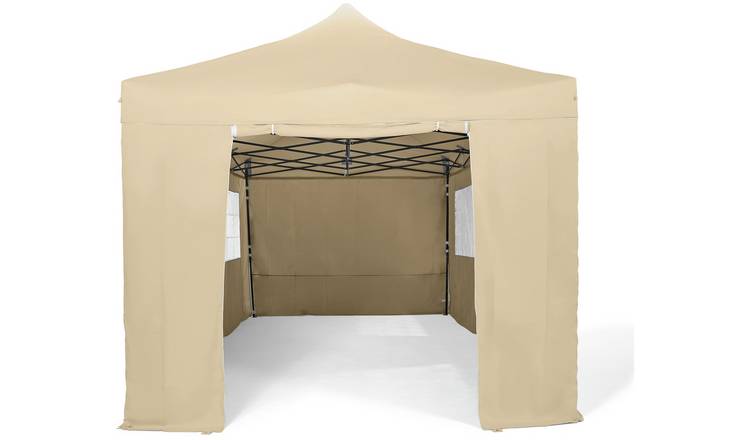 Buy All Seasons 3m x 6m Pop Up Garden Gazebo Side Panels Beige Gazebos and awnings Argos