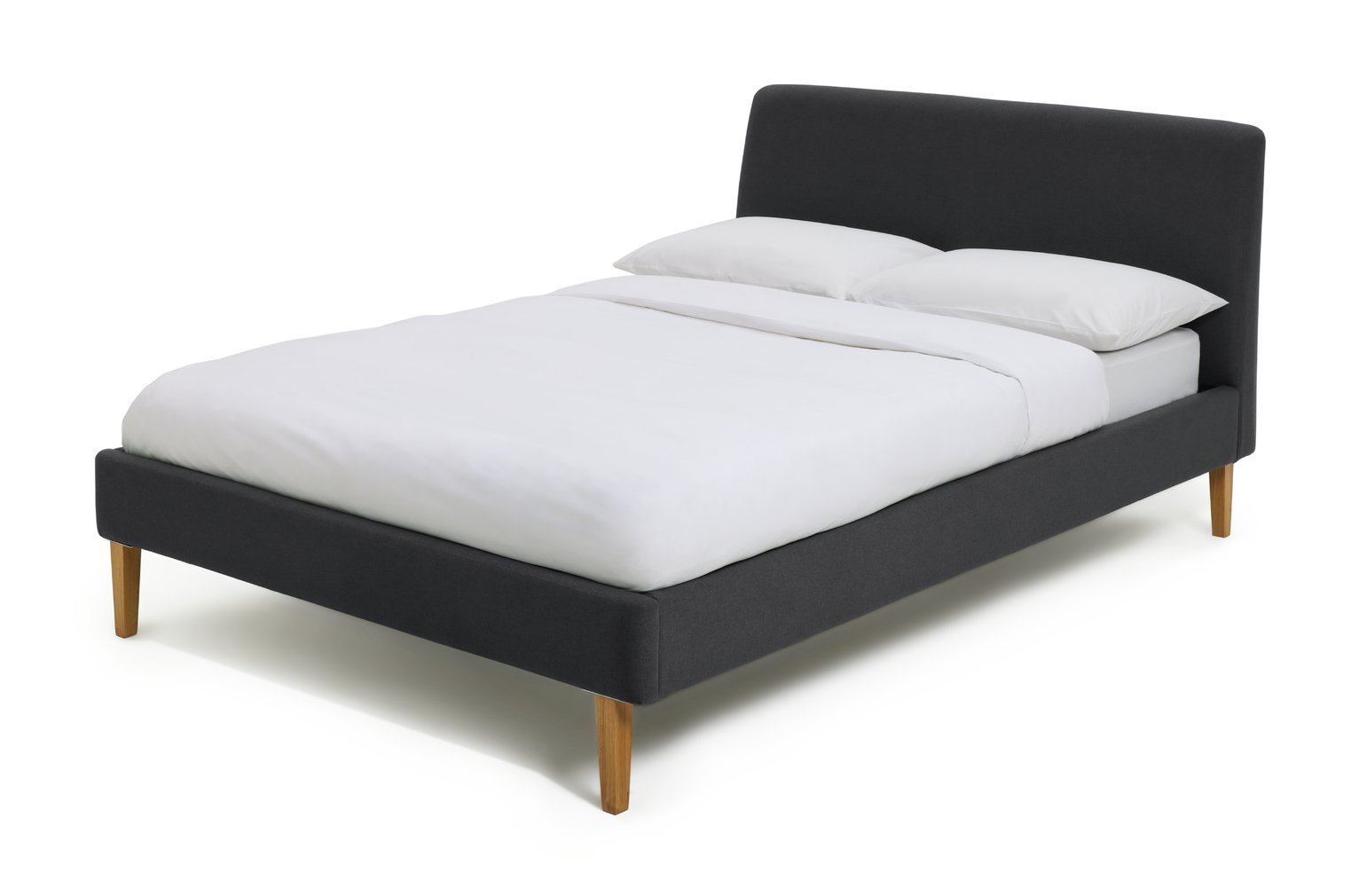 Habitat Ren Double Fabric Bed Frame - Charcoal