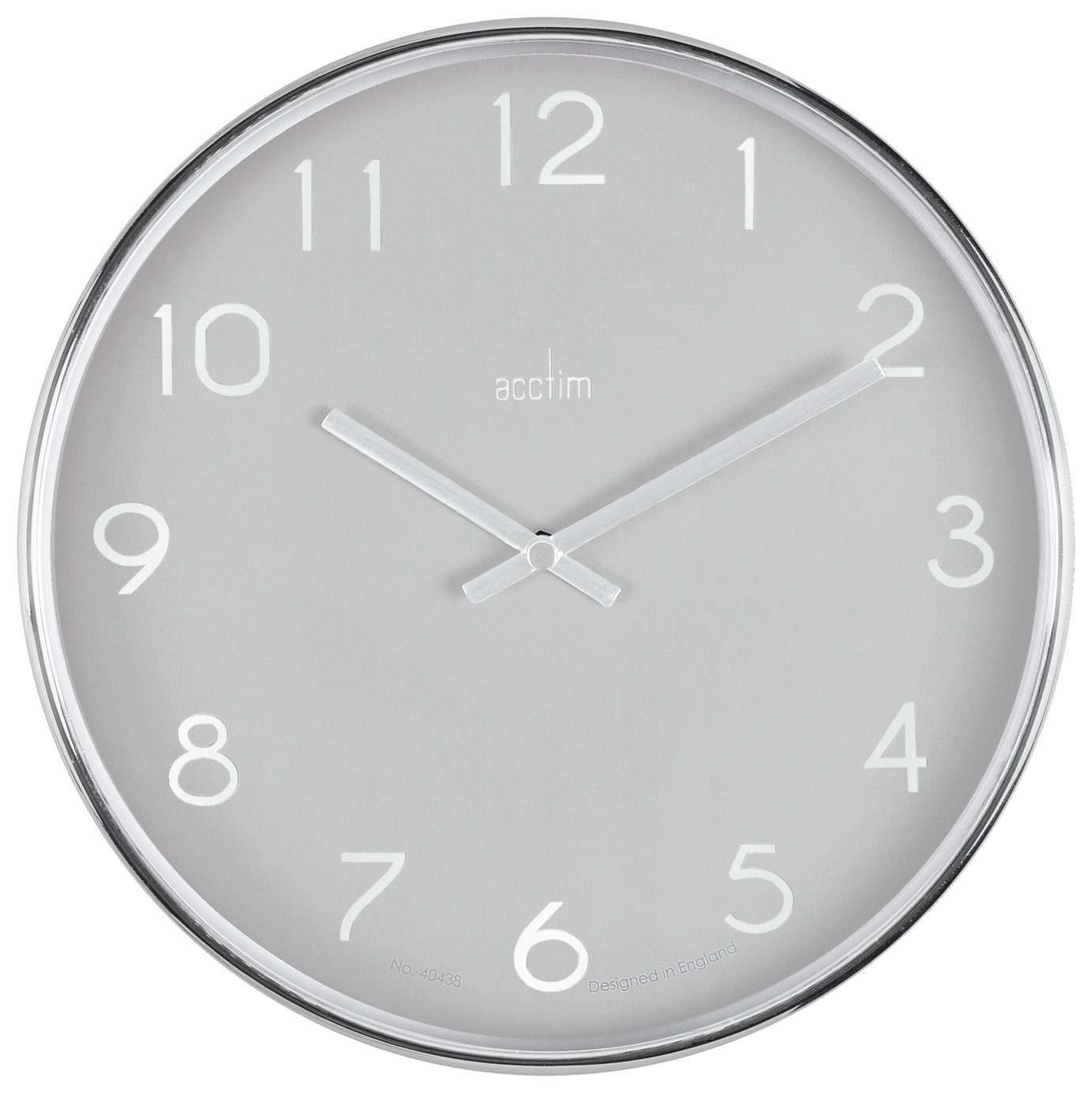 Acctim Elma Analogue Wall Clock - Grey