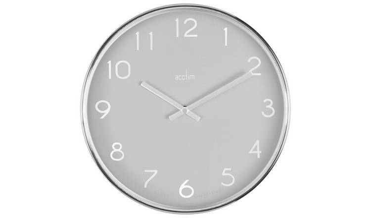 Acctim Elma Analogue Wall Clock - Grey