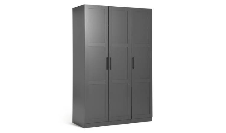 Grey deals wardrobe argos