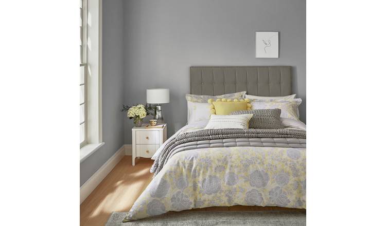 Katie Piper Cotton Reset Floral Yellow Bedding Set - Single