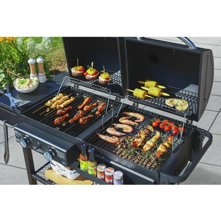 Argos Home 2 Burner Gas And Charcoal BBQ 0