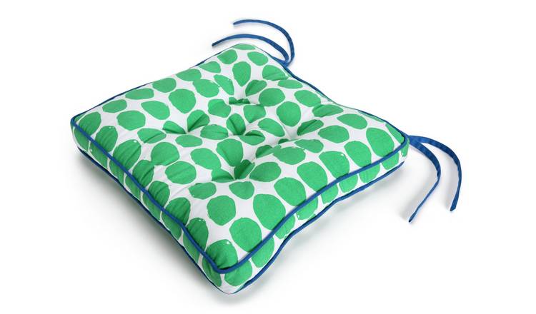 Habitat Abstract Pack of 2 Seat Cushion - Green