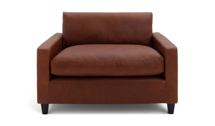 Argos tan leather chair new arrivals