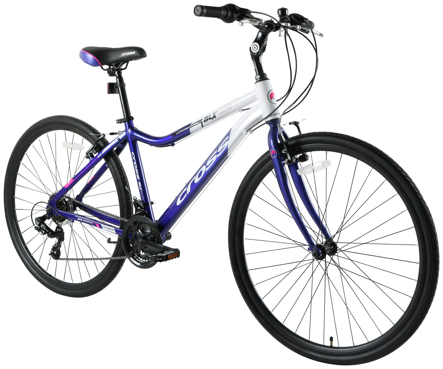 Cross BLX252 700C Wheel Size Womens Hybrid Bike - Purple