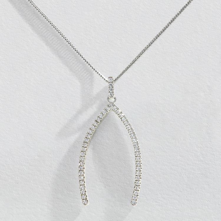 Revere Sterling Silver Cubic Zirconia Pendant Necklace 0