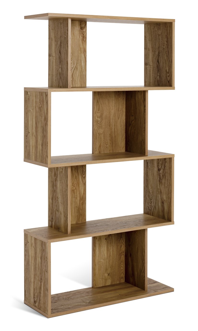 Habitat Nomad Blocked Bookcase - Oak 