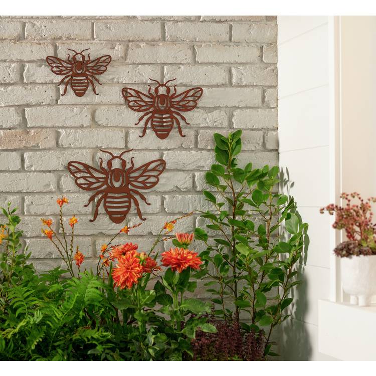 Habitat Bee Metal Garden Wall Art 0