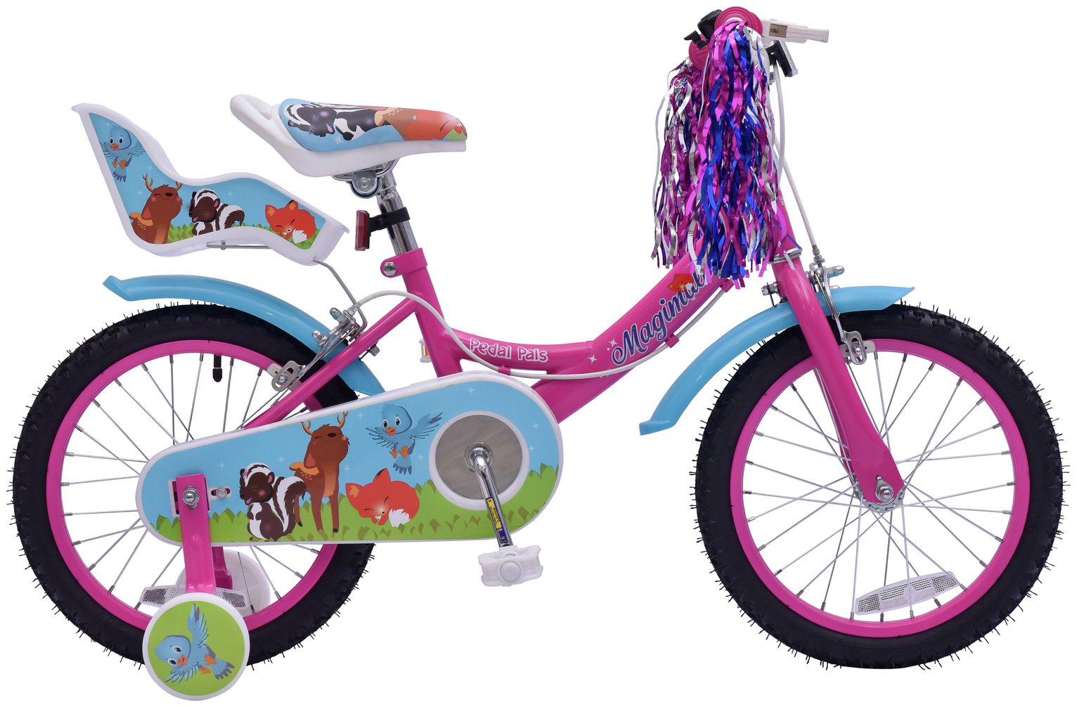 Pedal Pals Girls Magimals 16 Inch Wheel Size Steel Bike
