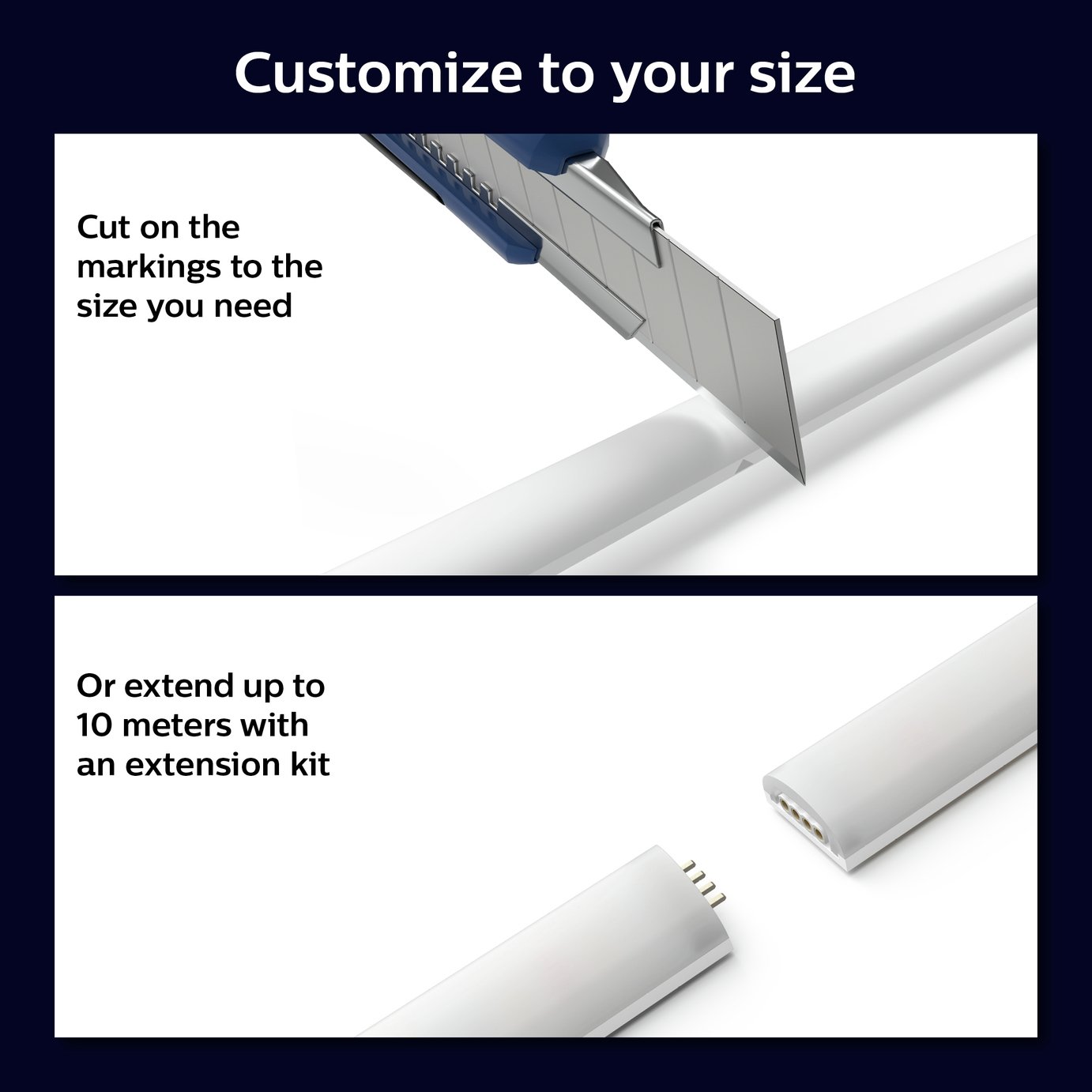 Buy Philips Hue Smart 2M Lightstrip 1M Extension | Smart light