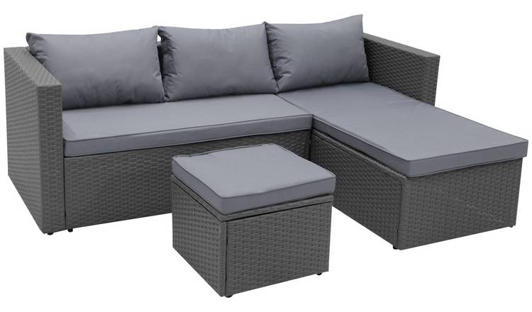 Buy Habitat Mini Corner Sofa Set With Storage Grey Patio Sets Argos
