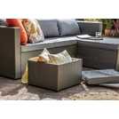 Buy Habitat 4 Seater Rattan Effect Garden Sofa Set Grey Patio