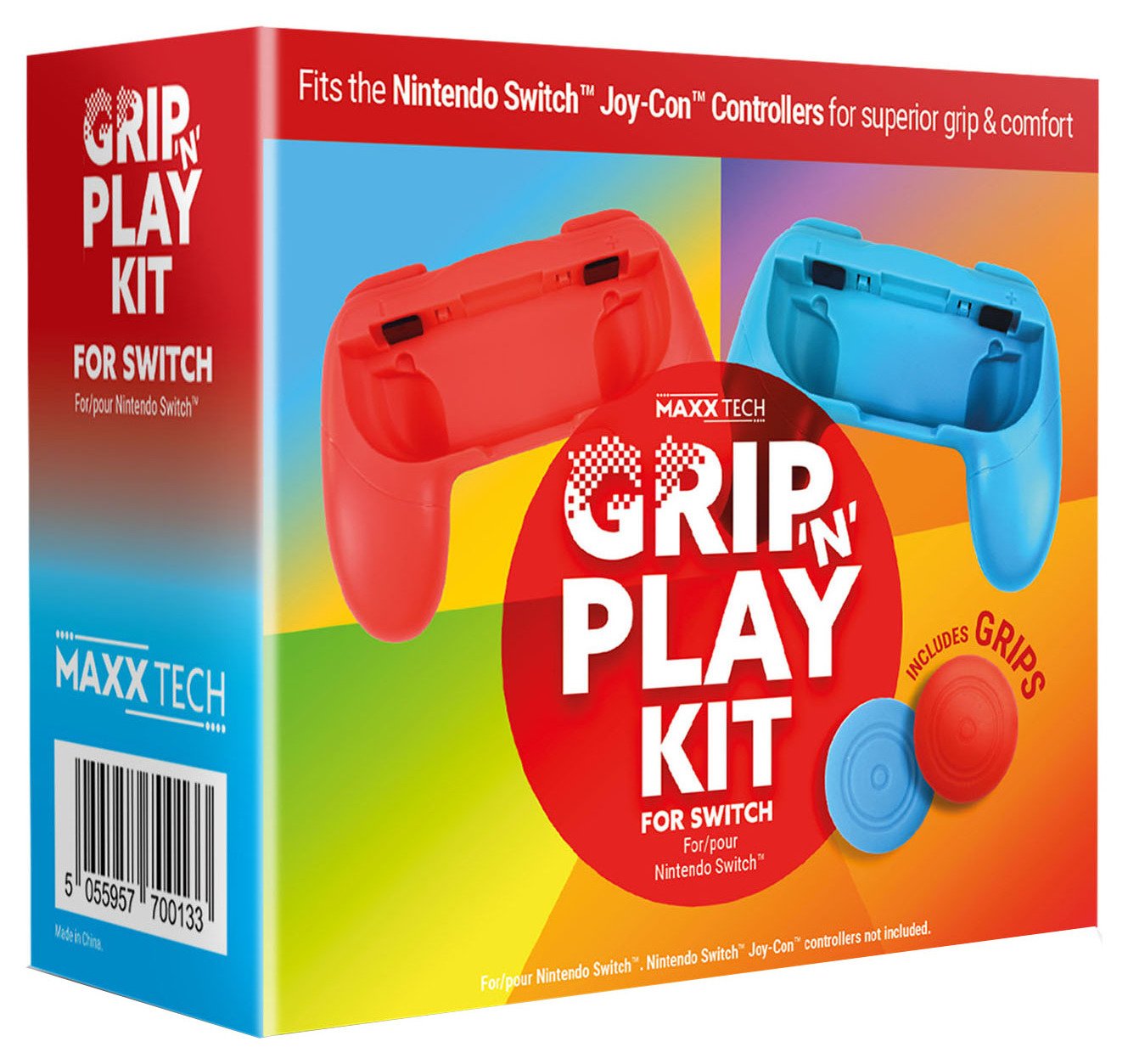 Maxx Tech Grip 'N' Play Kit For Nintendo Switch