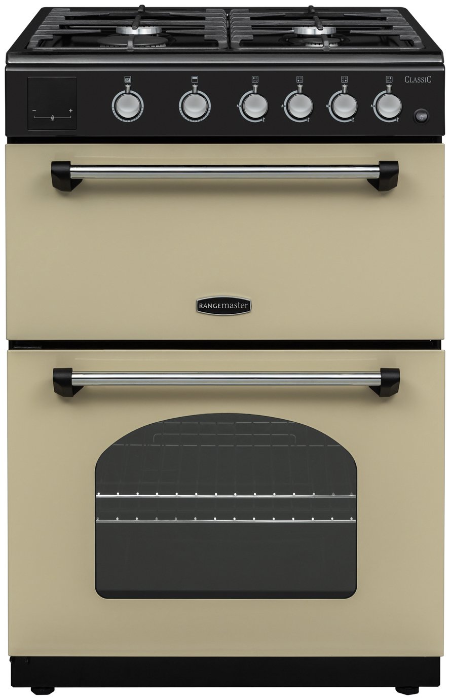 Rangemaster 128070 60cm  Double Oven Gas Cooker - Cream