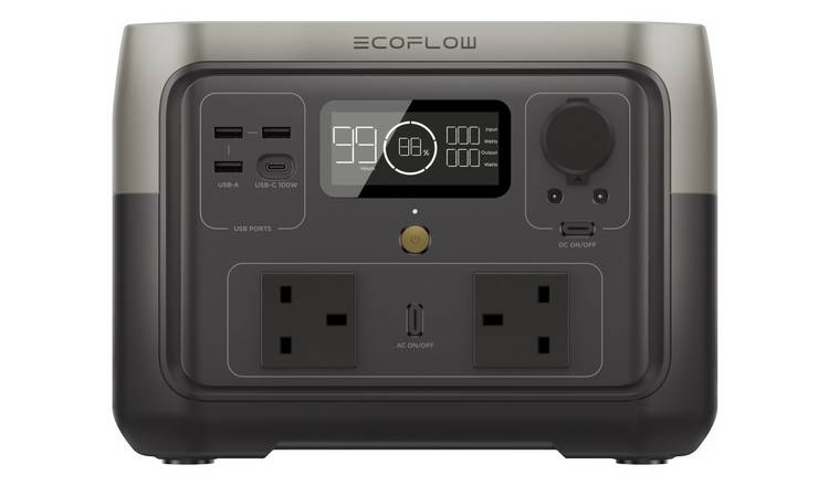 EcoFlow RIVER 2 Max Portable Power Station 500W 512Wh ZMR610-B-US – Power  and Portable