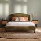 Buy Silentnight Evana Superking Velvet Bed Frame - Olive | Bed frames ...