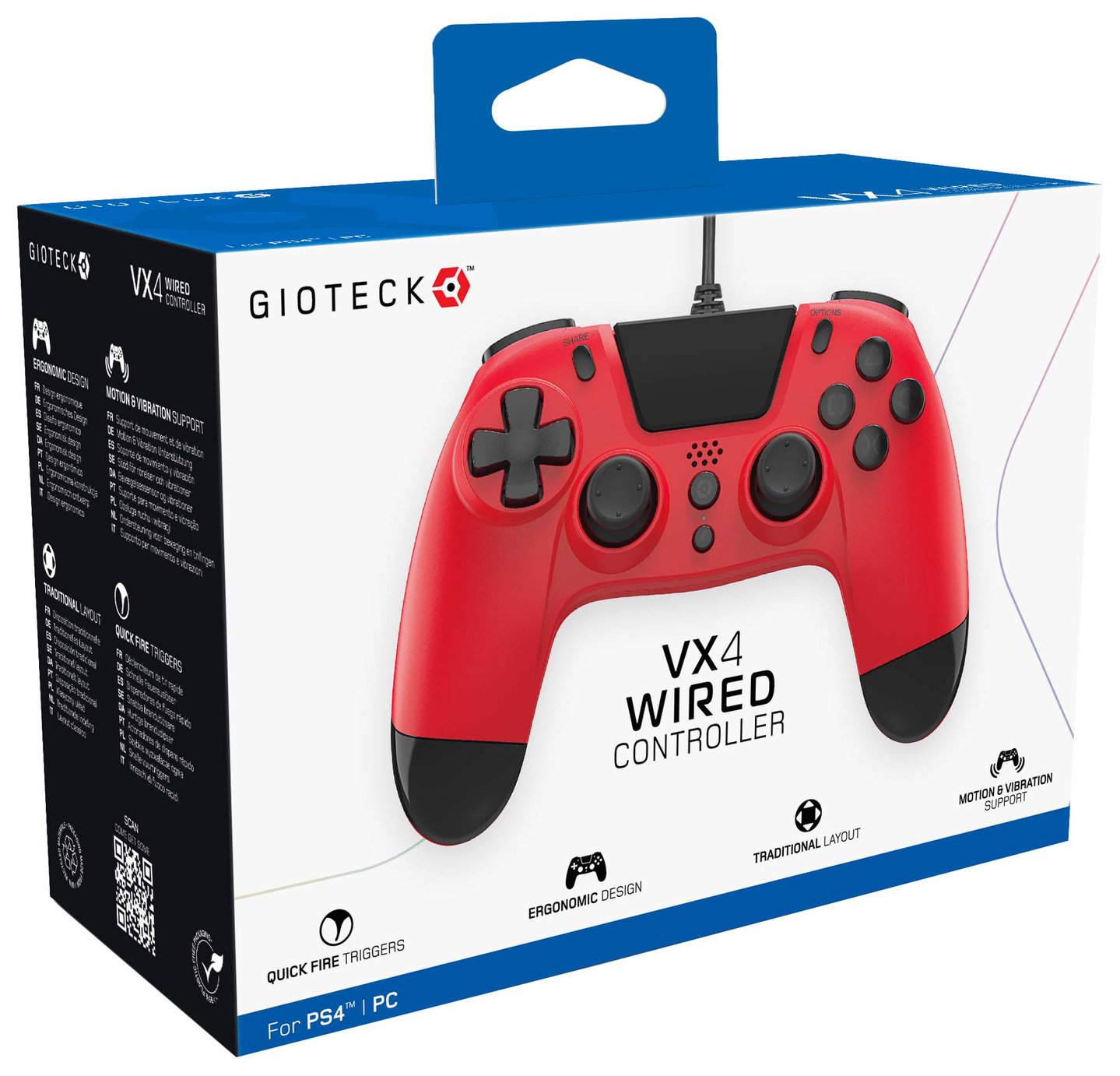 ps4 joystick red