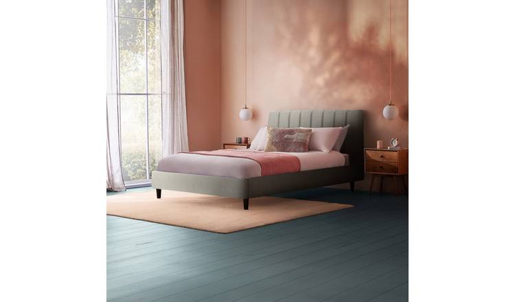 Silentnight Octavia Superking Fabric Bed Frame -Granite Grey