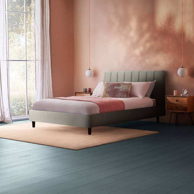 Silentnight Octavia Kingsize Fabric Bed Frame - Granite Grey 0