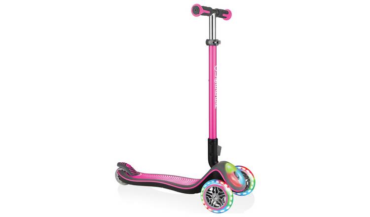 Buy Globber Elite Lights Folding Tri Scooter – Pink