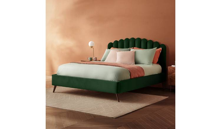 Silentnight Oriana Double Velvet Bed Frame - Green