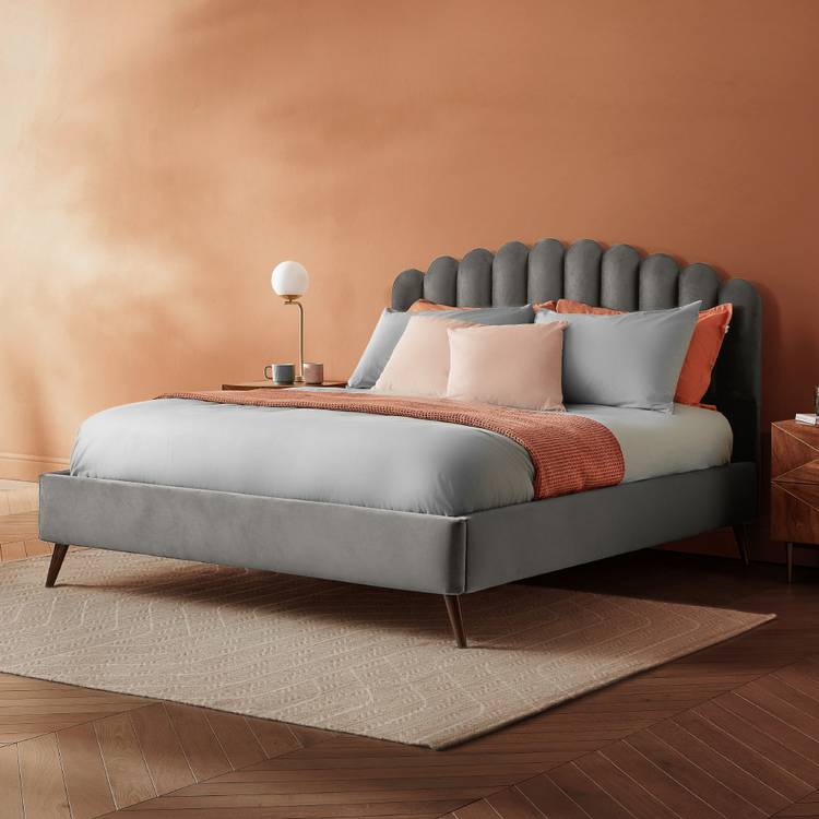 Silentnight Oriana Superking Velvet Bed Frame - Silver 0