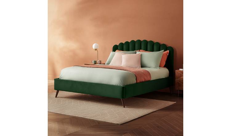Silentnight Oriana Superking Velvet Bed Frame - Green