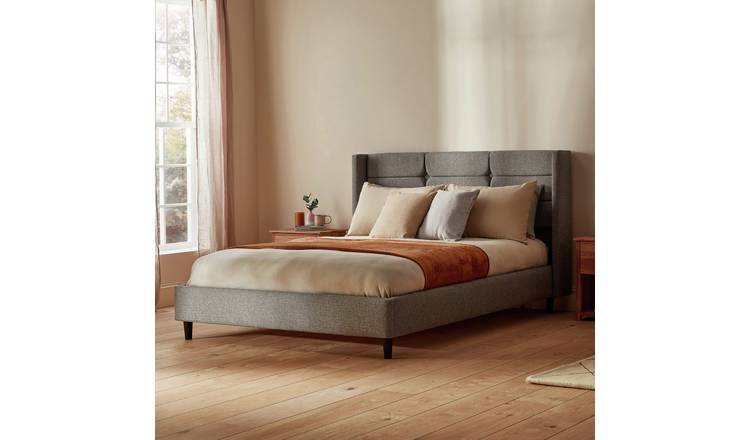 Silentnight Lilith Superking Fabric Bed Frame - Stone Grey