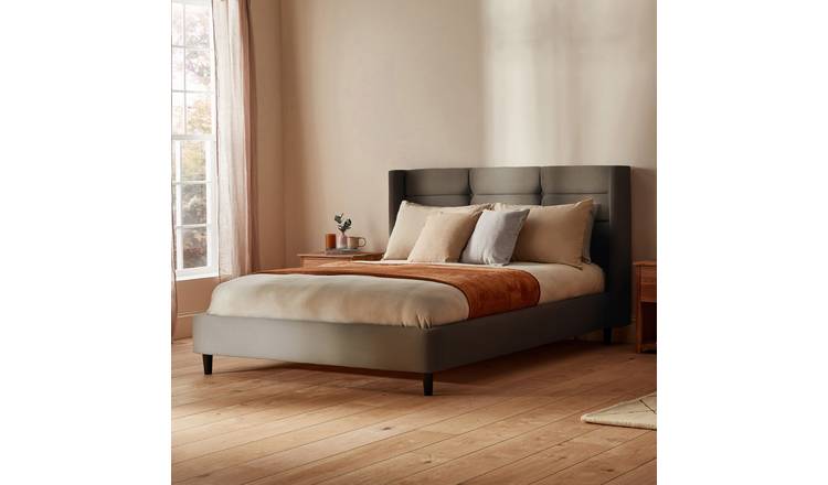 Silentnight Lilith Kingsize Velvet Bed Frame - Charcoal