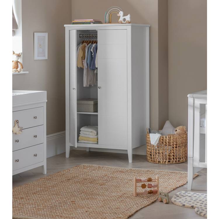 Cuggl Canterbury Nursery Wardrobe - Light Grey 0