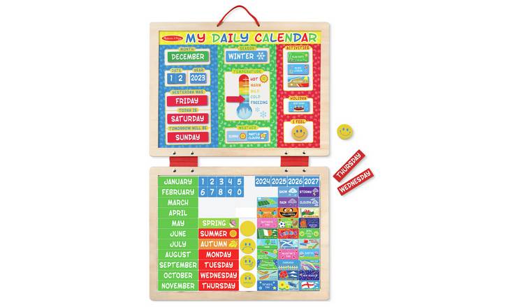 Melissa and cheap doug wooden calendar