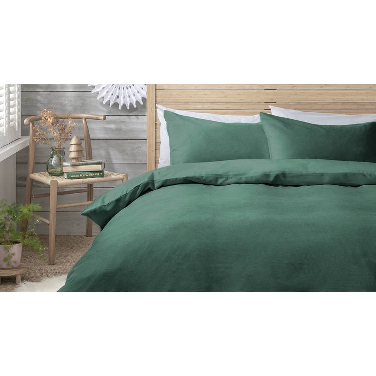 Habitat Green Cord Bedding Set - King size 0