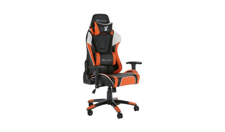 X Rocker Agility Sport Office Gaming Chair - Orange