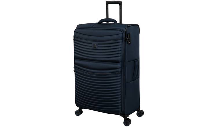 IT SS Luggage Set 8 Wheel Large Suitcase - Blue