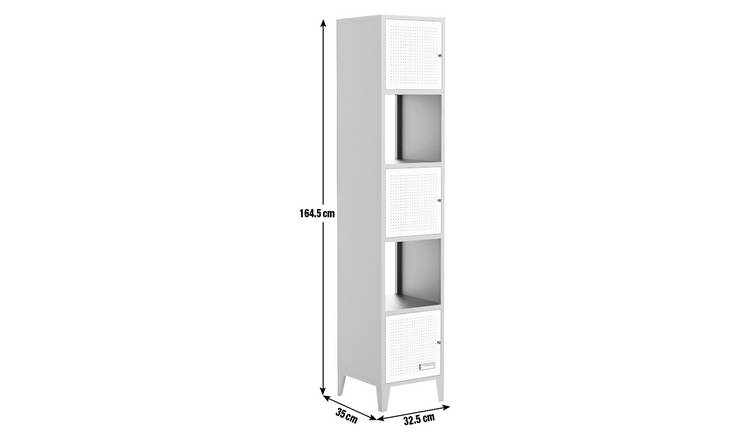 White tall cube on sale storage unit