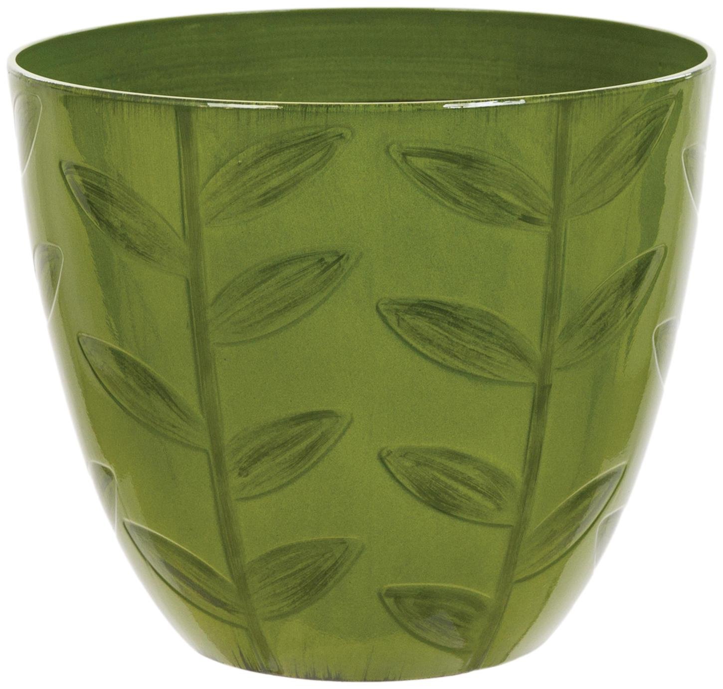 Terrastyle 32cm Plastic Green Leaves Planter