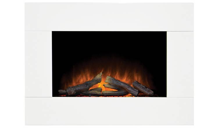 Buy Adam Carina Wall Fire with Remote-White | Electric fires | Argos
